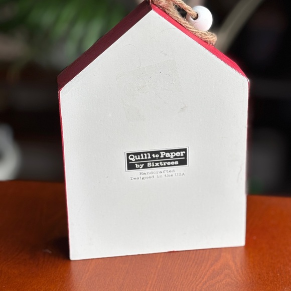 Sixtrees Christmas Decor Wooden Sign Quill to Paper Holiday - Picture 8 of 9